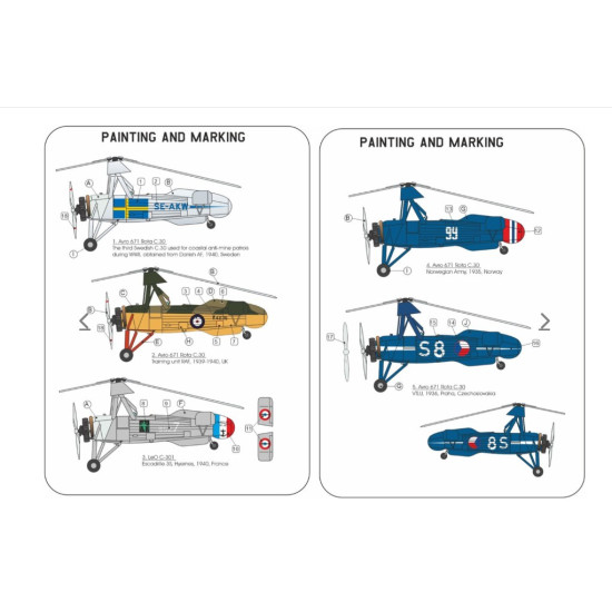 Lf Models Pe7290 1/72 C 30 Autogyro Military Users Plastic Kit
