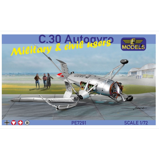 Lf Models Pe7291 1/72 C 30 Autogyro Military Civil Users Plastic Kit