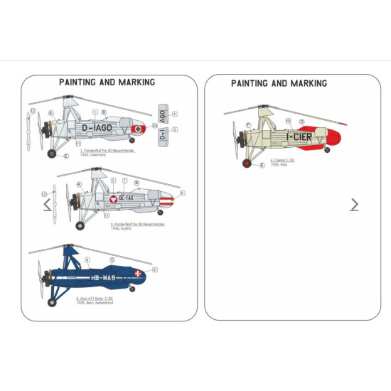 Lf Models Pe7291 1/72 C 30 Autogyro Military Civil Users Plastic Kit
