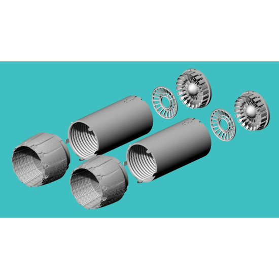 Rise144 Models Rm72031 1/72 F-14d Exhaust Open Tamiya