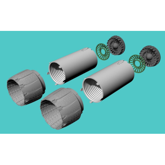 Rise144 Models Rm72031 1/72 F-14d Exhaust Open Tamiya