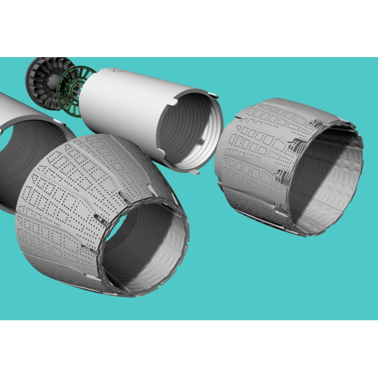 Rise144 Models Rm72033 1/72 F-14d Exhaust Mix Open/Close Tamiya