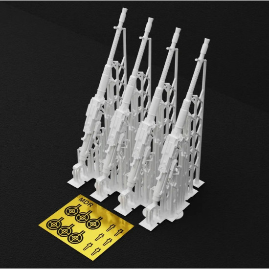 Metallic Details Mdr3271 1/32 Mg 131 Aircraft Machine Gun 4 Pcs