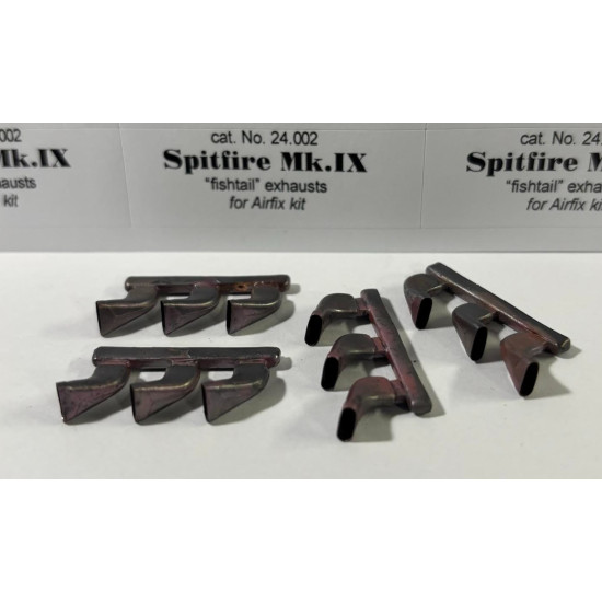 Rexx24002 1/24 Fishtail Exhausts For Spitfire Mk Ix For Airfix