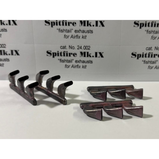 Rexx24002 1/24 Fishtail Exhausts For Spitfire Mk Ix For Airfix
