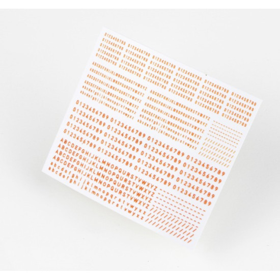 Red Fox Qs35019 1/35 Numbers Letters For German Afvs Vol 01 3d Colored Acrylic Resin Parts