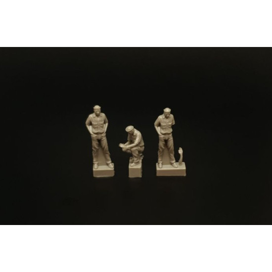 Brengun Brl144201 1/144 Us Navy Sailors For Ww2 Dioramas Figures Kit