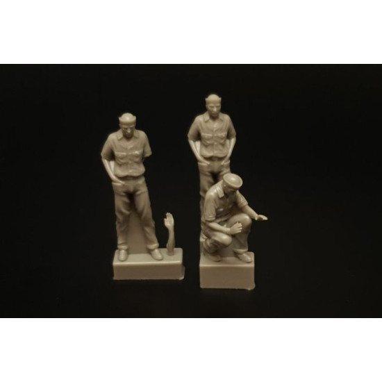 Brengun Brl48181 1/48 Us Navy Sailors For Ww2 Dioramas Figures Kit