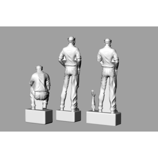 Brengun Brl48181 1/48 Us Navy Sailors For Ww2 Dioramas Figures Kit