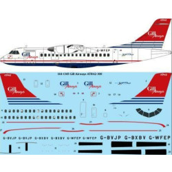 26decals 144-1345 1/144 Gill Airways Atr-42-300 For X-scale Kit Laser Decal