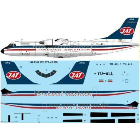 26decals 144-1348 1/144 Jat Atr-42-300 Laser Decal