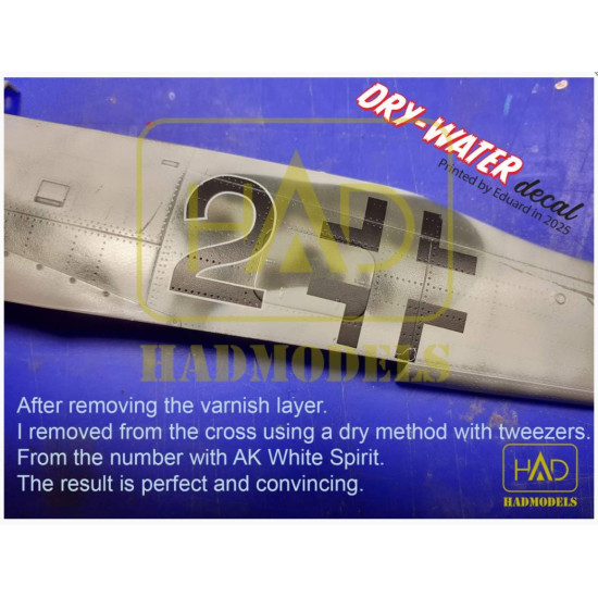 Hadmodels Dw-72017 1/72 Messerschmitt Me 262 A-1 Luftwaffe Black L White 17 Dry-water Decal Sheet