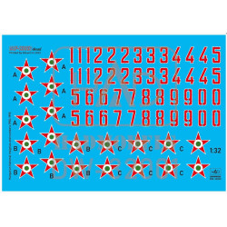 Hadmodels Dw-32001 1/32 Hungarian National Insignias And Numbers 1950-1990 Dry-water Decal Sheet