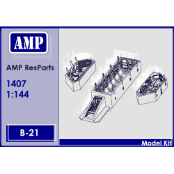 Amp 1407 1/144 Bomb Bay And Chassis Niches For B-21, Resin Parts
