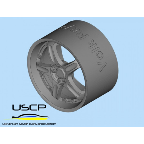 Uscp 24p213 1/24 3d-printed Wheels 18 Inch Volk Rays Gt-c