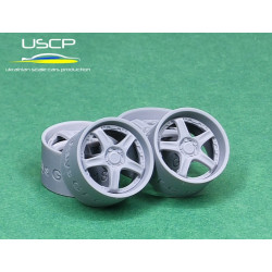Uscp 24p213 1/24 3d-printed Wheels 18 Inch Volk Rays Gt-c