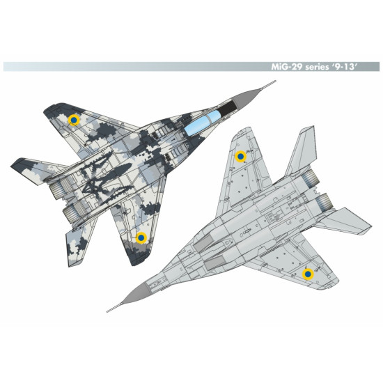 Armory 14710 1/144 Mig-29 Series 9-13 114th Brigade Precarpathian Falcons Plastic Injected Kit W/ 3d-printed Pe Parts