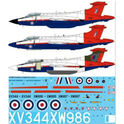 26decals Sts4801 1/48 Raspberry Ripple Blackburn Buccaneer For Airfix Kit Screen Printed Decal