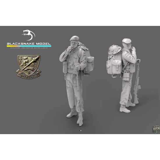 Black Snake K-02 1/35 Rifleman Commando Kieffer Kit 2 Resin Figure Kit