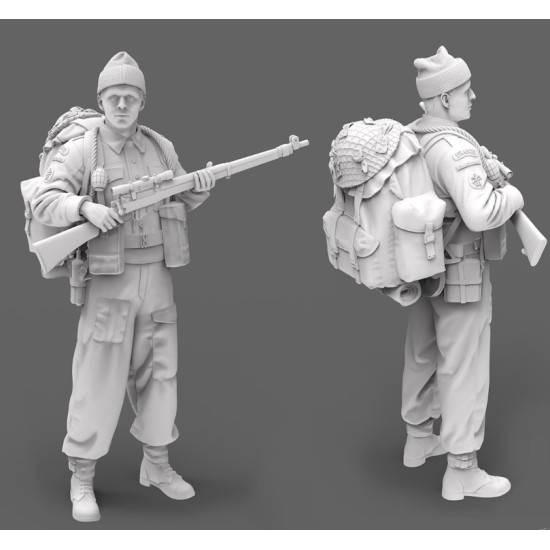 Black Snake K-03 1/35 Rifleman Commando Kieffer Kit 3 Resin Figure Kit