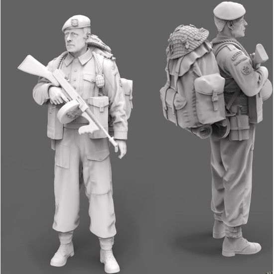 Black Snake K-04 1/35 Rifleman Commando Kieffer Kit 4 Resin Figure Kit