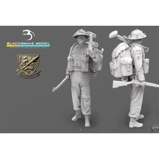 Black Snake K-04 1/35 Rifleman Commando Kieffer Kit 4 Resin Figure Kit