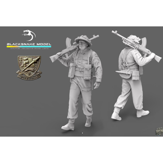 Black Snake K-11 1/35 Bren Commando Gunner Kieffer Kit 11 Resin Figure Kit