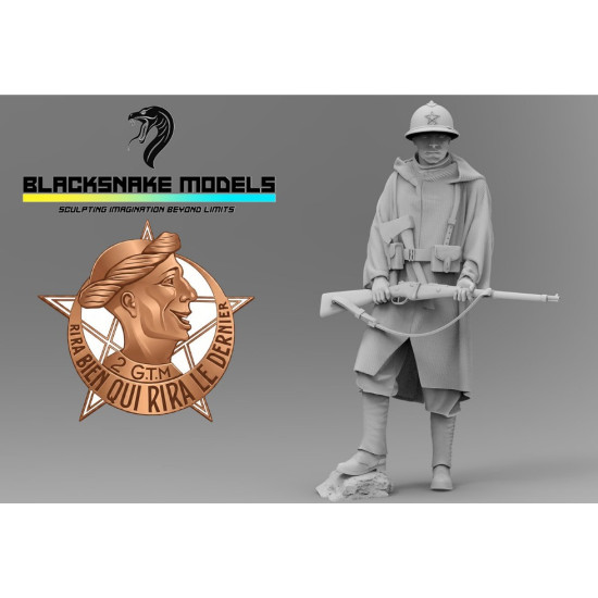 Black Snake Goumier-05 1/35 Goumier Du 2e Gmt Resin Figure Kit