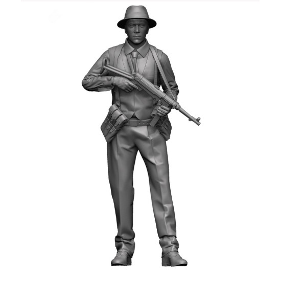 Black Snake Ffi-05 1/35 Ffi French Resistance Fighter 1944 Resin Figure Kit