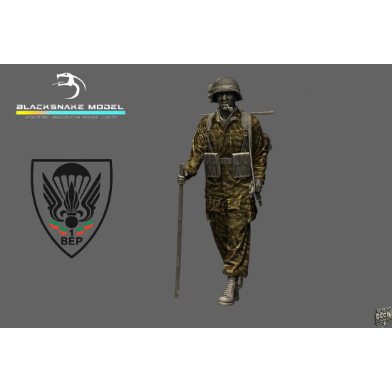 Black Snake Bep-06 1/35 Paratrooper Of The 1st Bep Foreign Legion Resin Figure