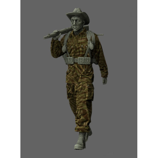 Black Snake Bep-07 1/35 Paratrooper Of The 1st Bep Foreign Legion Resin Figure