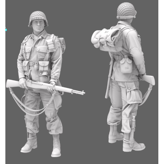 Black Snake St-01 1/35 101st Airborne Soldier Ww2 D-day Resin Figure Kit