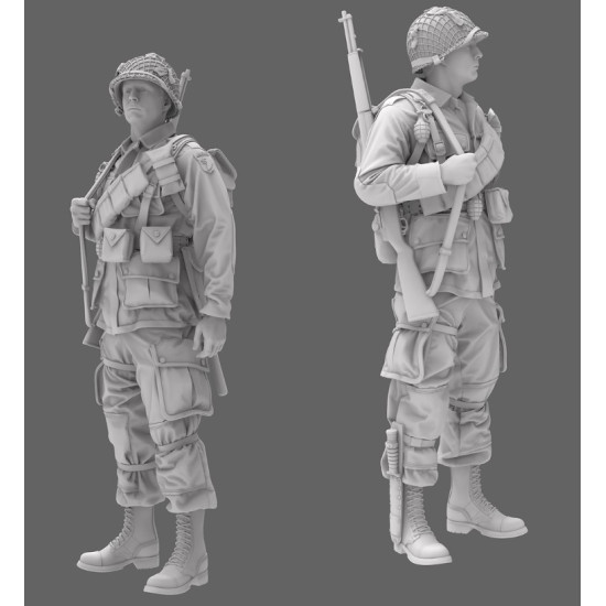 Black Snake St-04 1/35 101st Airborne Soldier Ww2 D-day Resin Figure Kit