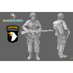 Black Snake St-05 1/35 101st Airborne Soldier Ww2 D-day Resin Figure Kit