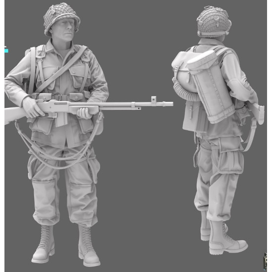 Black Snake St-05 1/35 101st Airborne Soldier Ww2 D-day Resin Figure Kit