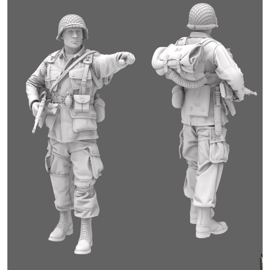 Black Snake St-06 1/35 101st Airborne Officer Ww2 D-day Resin Figure Kit