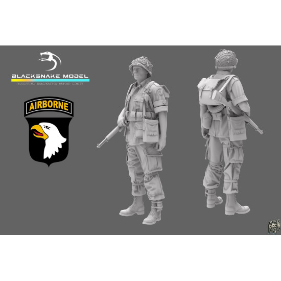 Black Snake St-07 1/35 101st Airborne Medic Ww2 D-day Resin Figure Kit