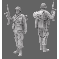 Black Snake St-08 1/35 101st Airborne Soldier Ww2 D-day Resin Figure Kit