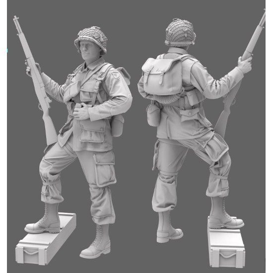 Black Snake St-09 1/35 101st Airborne Soldier Ww2 D-day Resin Figure Kit
