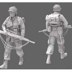 Black Snake St-12 1/35 101st Airborne Soldier Ww2 D-day Resin Figure Kit