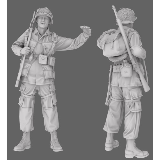 Black Snake St-16 1/35 101st Airborne Soldier Ww2 D-day Resin Figure Kit