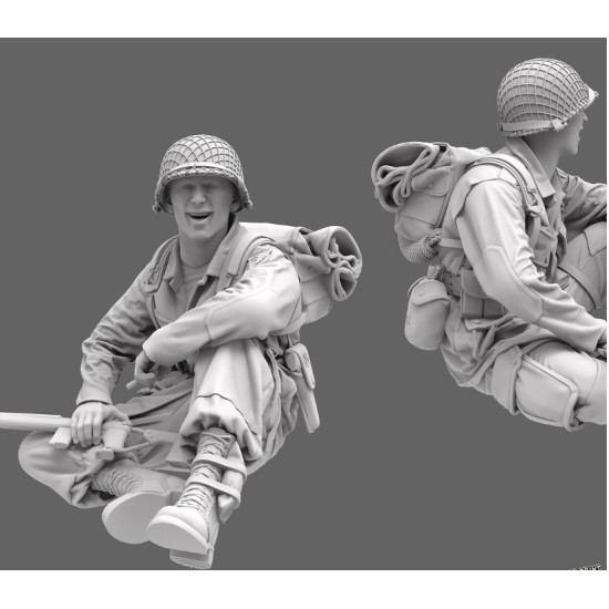 Black Snake St-18 1/35 101st Airborne Soldier Ww2 D-day Resin Figure Kit
