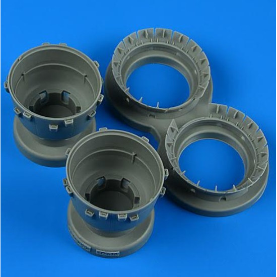 Quickboost 49206 1/48 B-25j Mitchell Cowlings And Cooling Flaps Opened For Hk Model