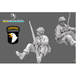 Black Snake St-21 1/35 101st Airborne Soldier Ww2 D-day Resin Figure Kit