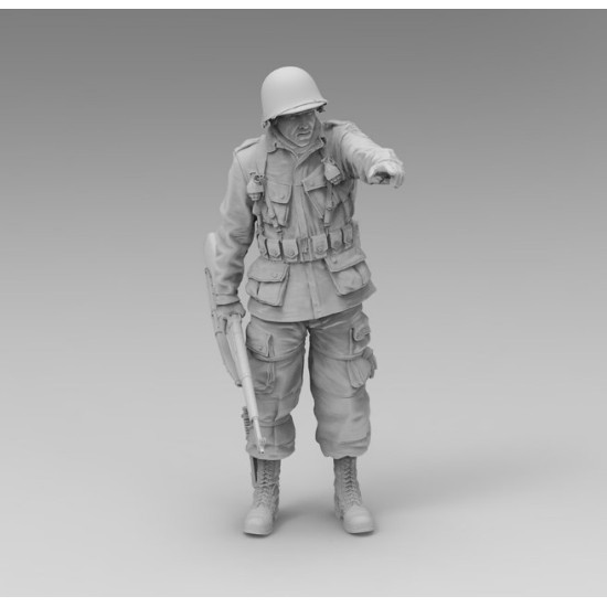 Black Snake St-23 1/35 Soldier Of The 101st Airborne At Bastogne Ww2 D-day Resin Figure Kit