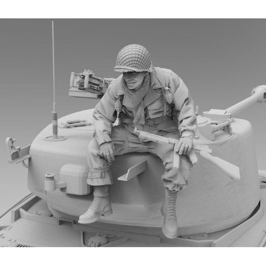Black Snake St-27 1/35 Soldier Of The 101st Airborne Bastogne Ww2 Resin Figure
