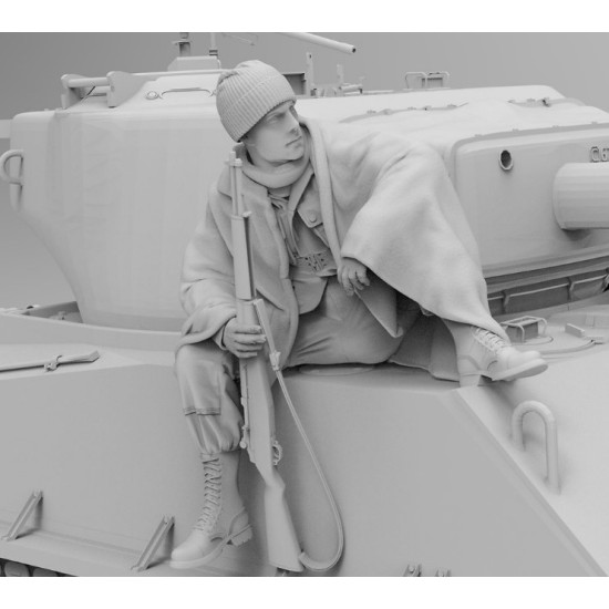 Black Snake St-29 1/35 Soldier Of The 101st Airborne Bastogne Ww2 Resin Figure