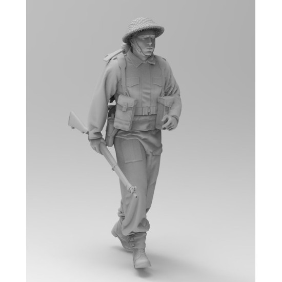 Black Snake En-03 1/35 British Soldier Normandy 1944 Ww2 Resin Figure