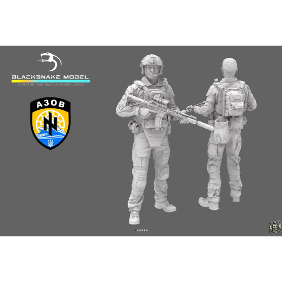 Black Snake Uks-01 1/35 Ukrainian Soldier Resin Figure