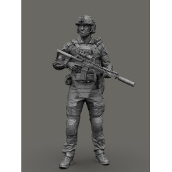 Black Snake Uks-01 1/35 Ukrainian Soldier Resin Figure
